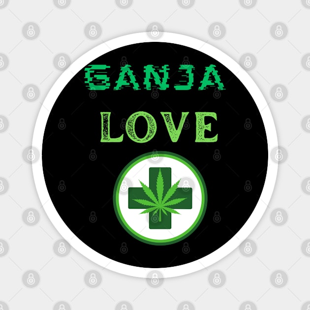 Ganja smoker, Cannabis lover, Joint smoker Magnet by johnnie2749